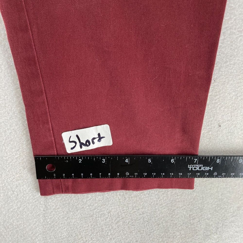 Banana Republic Mason Rapid Movement Chino Mens 34x32 Red Stretch Tapered Fit - Picture 10 of 13